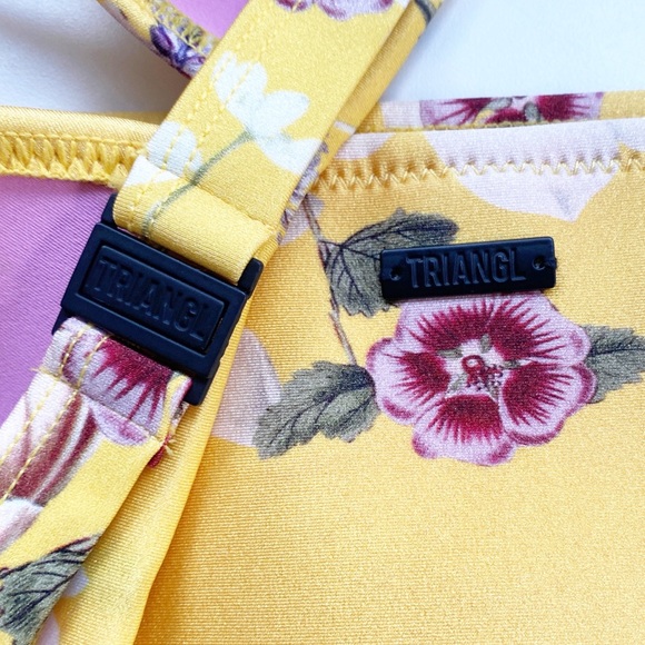Triangl Neoprene Yellow Floral Bikini - Picture 7 of 7